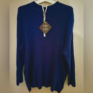 Ava & Viv Plus Size Mock Turtleneck Pullover Sweater -4X (MSRP $32)